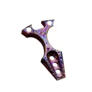Handmade Titanium Alloy Meteorite Crater Key Bottle Opener Keychain Pendant EDC