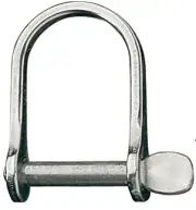 Stainless Steel D-Shackles Wide - Flat Head Pin