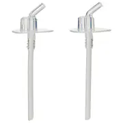 2pc Thermos Replacement Straws/Mouth Pieces For Funtainer Bottles w/Carry Loop