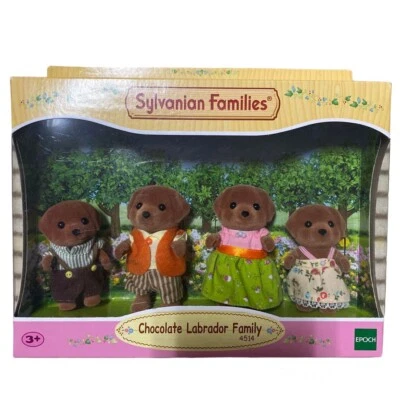 Sylvanian Families Chocolate Labrador Family Epoch Calico Critters 4514