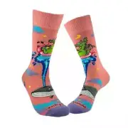 Dream Dragon and Whale Women's Crew Socks Size 9-11 Sock Panda Fashion New