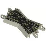 Bachmann E-Z Track System 30° Crossing (N-Scale) w/ Nickel Silver Rails BAC44840