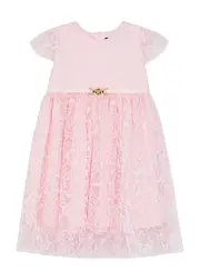 Versace Kids Flocked-print Tulle Dress (12-36 Months) - Pink Light - 24MON (24 Months) 24MON (24 months)