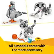 LEGO Creator 3 in 1 Playful Cat Building Toy with 3 Building Options,31163