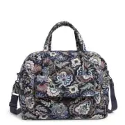 Vera Bradley Utility Travel Bag Java Navy Camo NWT Large Tote