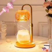 Candle Warmer Lamp with Timer - Dimmable - Adjustable Height, Electric Wax Me...