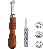 Leathercraft Spacer - Embossing System Sewing Stitching Marker Spacer Wheel - Multifunctional Ergonomic Leathercraft Spacing Tool for Beginners, Professionals