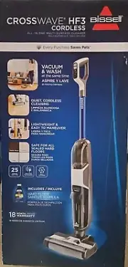 BISSELL CrossWave HF3 Cordless Wet/Dry Pet Stick Vacuum