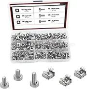 iplusmile 1 Set Screw Set Opener Server Rack Screws Can Bolts Hardware Rivet Nut Tool Wire Crimping Tool Play Tapping Insulated Double Liner Accessories Plate Cage Rack Nuts Pan Carbon Steel