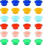 Silicone Cupcake Cases 24 Pcs Silicone Muffin Cases Baking Cups Reusable and Non-Stick Silicone Muffin Moulds for Cupcakes Kitchen Home Baking Cake Molds-