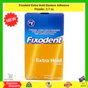 Fixodent Extra Hold Denture Adhesive Powder, 2.7 oz | NEW AU FREE SHIPPING