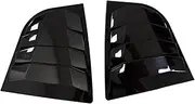 Compatible with Kia Forte K3 2013-2018 Sedan Car Rear Louver Window Side Shutter Cover Trim Sticker Vent Scoop ABS Carbon Fiber Accessories(Black)