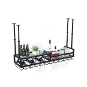 MBQQ Wine Racks Ceiling-Type Wine Holder,Wall Mounted Wine Bottle Holder Hang...