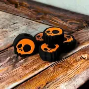 Maniac EDC “OG Orange” PVC Skull Bead