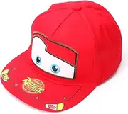 [NPCUSBT] Cars Baseball Cap, Boy Lighting Baseball Cap, Kids Casual Hat, Kids Casual Cotton Baseball Cap, Unisex Classic Baseball Cap Adjustable Baseball Cap, Fur Boy Girl Adjustable Cap（Red）, Red, One