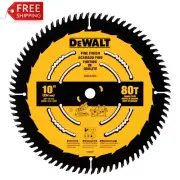 DEWALT Table Saw Blade, 10 Inch, 80 Tooth, Fine Finish, Ultra Sharp Carbide (DWA