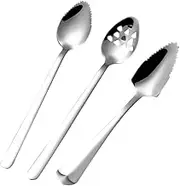 UTHCLO Spoon Square Edge Stainless Steel Serving Utensil 3pcs Fruit Puree Scoop
