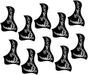 COSMEVIVI 10pcs Guitar Pickguards Plastic Guitar Plate Protector Lightweight Easy to Install Stylish