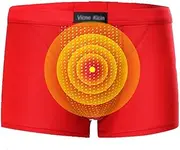 [SXLLZSLC] Men's Boxer Briefs Magnetic Therapy Breathable Elastic Panties Modal Enlargement Underwear 3-Packs, Red