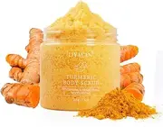 Turmeric Scrub With Seed oil,Shea butter & Vitamin E - Detoxifying and brightening moisturizing scrub -100% organic turmeric body scrub 220gm