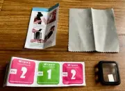Apple Watch Series 3 (38mm) Tempered Glass Screen Protector -Black *NEW*