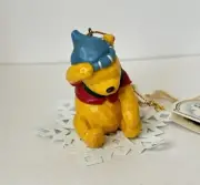 Disney Winnie The Pooh On Snowflake Christmas Ornament 3”Ht