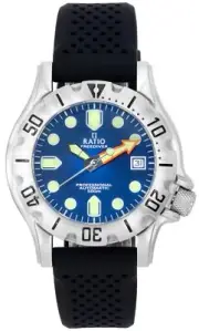 RATIO FreeDiver Professional Blue Sunray Dial Automatic RTF013 500M Mens Watch
