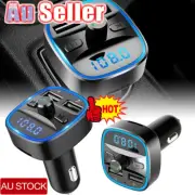Bluetooth 5.0 Wireless Car FM Transmitter MP3 Player Radio 2 USB Charger TK