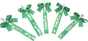 TOGEVAL 5pcs Cheerleading Keychain: Cheerleader Keychain Pin Strap With Bow And Ribbon - Portable Keyring Charm For Backpack Purse Cheerleading Events Sports Accessory
