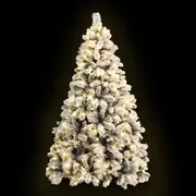 Snowy Christmas Tree 1.8M / 6FT With LED Lights - Warm White
