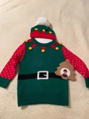 So Dorable Infant Elf Sweater Set Size 6-12mo