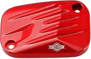 Red Aluminum Brake Reservoir Top Cover Compatible with Harley Davidosn2018-Later Softail Street Bob Low Rider ST