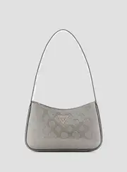 GUESS Women's Silver Logo Arnela Shoulder Bag