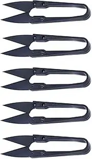 5 Packs Black Sewing Embroidery Snips, Bonsai Pruning Scissors, Garden Pruner Shears for DIY Craft Yarn Stitching, Garden Bud Leaves Trimming