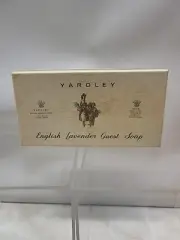 Vintage 1940s Unused Yardley English Lavender Guest Soap 3 Bars 1.5 oz each
