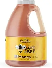 GloryBee Pure Clover Blend Honey, 100% US Grade A, Portion of Sales is Donated to Save The Bee, Family Owned, Sweeten Dishes & Beverages, 5 lb, 80 Oz