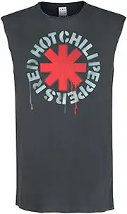 [Amplified] Mens Stencil Asterix Red Hot Chili Peppers Tank Top