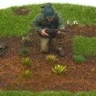 High Quality Static Grass Tufts for Model Railroad Terrain Pack of 104