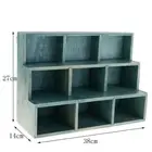 3 Layer 9 Cube Wooden Storage Shelf Bookcase Organizer Furnishing Articles