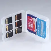 1Pc Transparent Protector Holder Micro Box For SD SDHC TF MS Memory Card Case CR