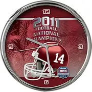 NCAA Alabama Crimson Tide 2011 BCS Champions Chrome Clock