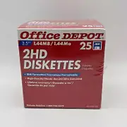 NEW 25 Pack IBM 1.44MB Formatted High Density 2HD 3.5" Diskettes Floppy Disks