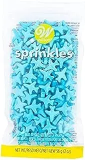 Wilton Airplane Sprinkles Pouch, Blue, Edible, 56 g