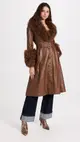 [Saks Potts] Foxy Shearling Trench Coat