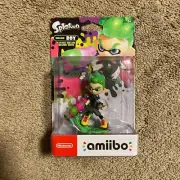 Nintendo Amiibo - Inkling Boy Neon Green (BRAND NEW FACTORY SEALED) Splatoon 2!!