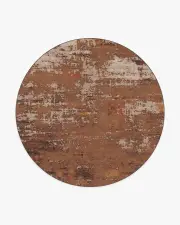245' Round | Machine Washable Runner Rug | Kid & Pet Friendly | Indoor Rug | Patina Copper Multicolour Rug | Ruggable