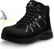 Women's Steel Toe Work Boots - Lightweight, Insulated, Comfortable Safety Shoe