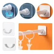 2pc Strong Curtain Rod Bracket Holder Hook Self-adhesive Rod Holder Rail Bracket