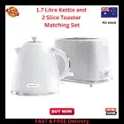 NEW Daewoo Argyle SDA1830 1.7L Kettle & 2-Slice Toaster Kitchen Set White