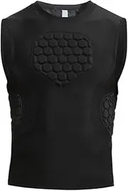 [Tadill] Men's Padded Compression Shirt -breast Protection Protection